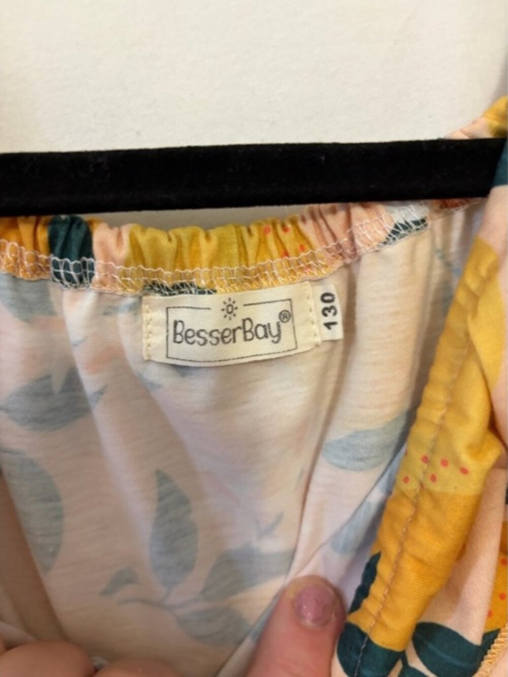 Besserbay Girls' Yellow Lemon Print Ruffle Dress size 7/8